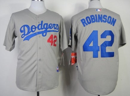 Jackie Robinson Los Angeles Dodgers gray jersey