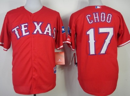 Shin-Soo Choo Texas Rangers red jersey