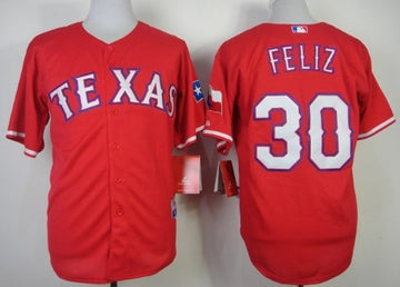 Neftali Feliz Texas Rangers red jersey