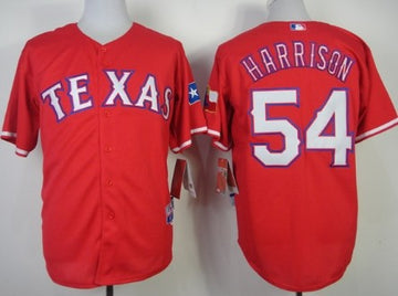 Matt Harrison Texas Rangers red jersey