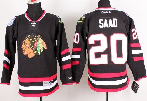 Brandon Saad Chicago Blackhawks black Stadium Series jersey