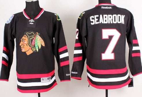 Brent Seabrook Chicago Blackhawks black Stadium Series jersey