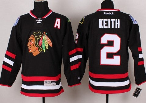 Duncan Keith Chicago Blackhawks black Stadium Series jersey