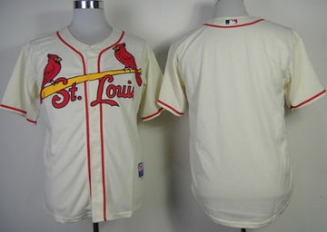 Custom St. Louis Cardinals cream jersey