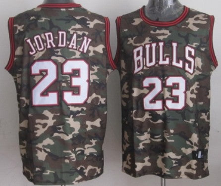 Michael Jordan Chicago Bulls camo Fashion jersey