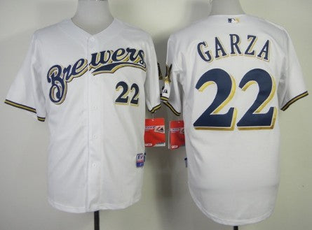 Matt Garza Milwaukee Brewers white jersey
