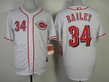 Homer Bailey Cincinnati Reds white jersey