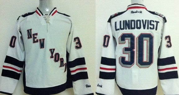 Henrik Lundqvist New York Rangers white Stadium Series jersey