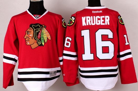 Marcus Kruger Chicago Blackhawks red jersey