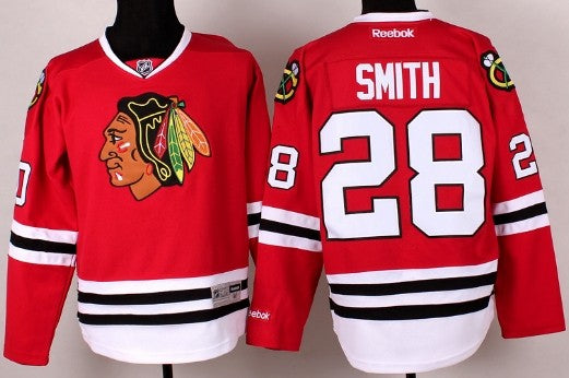 Ben Smith Chicago Blackhawks red jersey