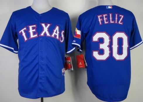 Neftali Feliz Texas Rangers blue jersey