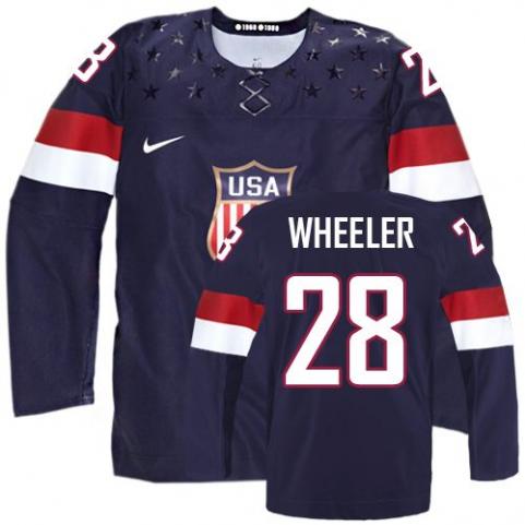 Blake Wheeler Team USA Hockey navy jersey