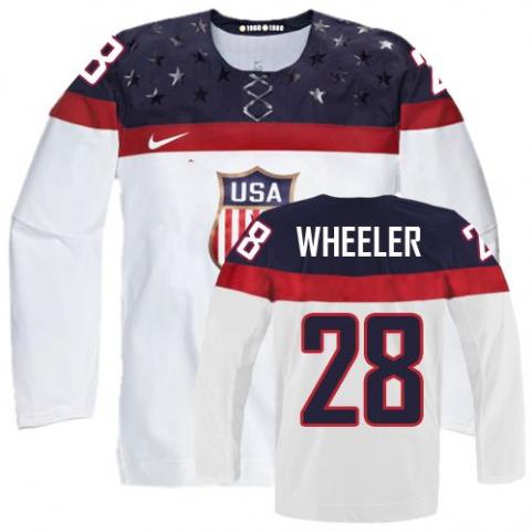 Blake Wheeler Team USA Hockey white jersey