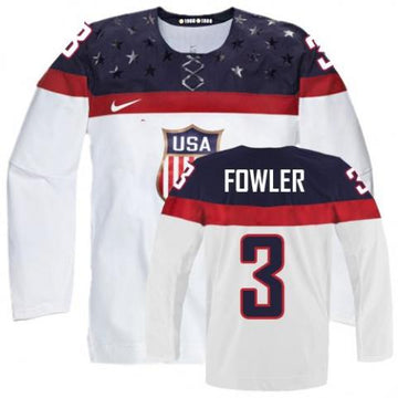 Cam Fowler Team USA Hockey white jersey