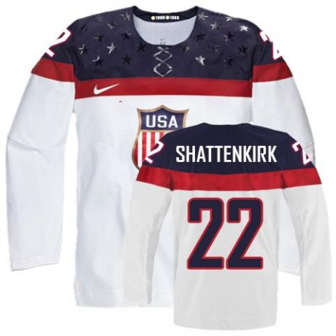 Kevin Shattenkirk Team USA Hockey white jersey