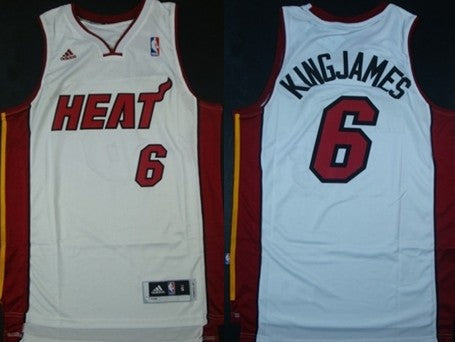 KingJames Revolution Miami Heat white jersey