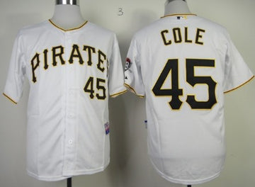 Gerrit Cole Pittsburgh Pirates white jersey