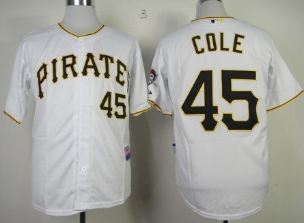 Gerrit Cole Pittsburgh Pirates white jersey