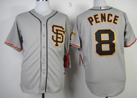 Hunter Pence San Francisco Giants gray jersey