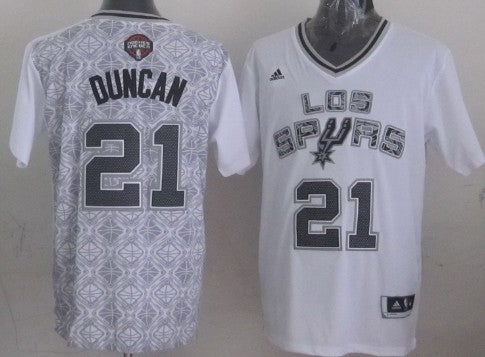 Tim Duncan Revolution San Antonio Spurs white jersey