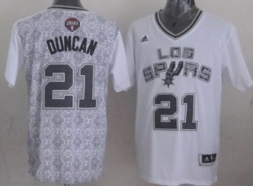 Tim Duncan Revolution San Antonio Spurs white jersey