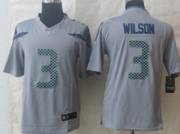 Nike Russell Wilson Seattle Seahawks gray Limited jersey