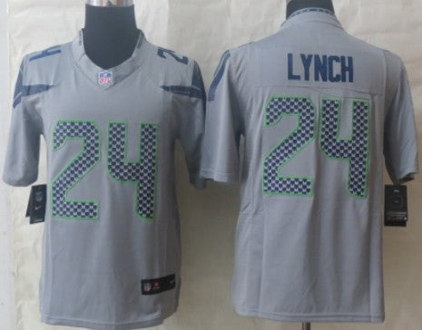 Nike Marshawn Lynch Seattle Seahawks gray Limited jersey