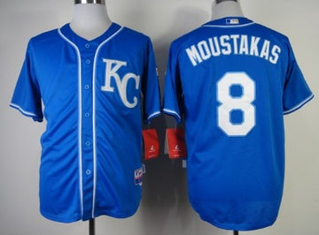 Mike Moustakas Kansas City Royals blue jersey