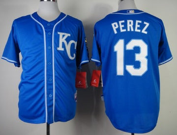 Salvador Perez Kansas City Royals blue jersey