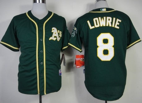 Jed Lowrie Oakland Athletics green jersey