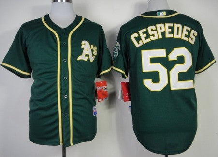 Yoenis Cespedes Oakland Athletics green jersey