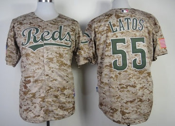 Mat Latos Cincinnati Reds camo Camo jersey