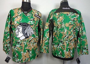 Custom Chicago Blackhawks camo Camo jersey