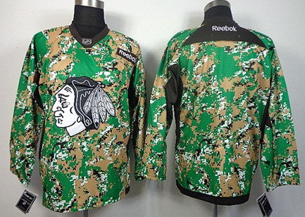 Custom Chicago Blackhawks camo Camo jersey
