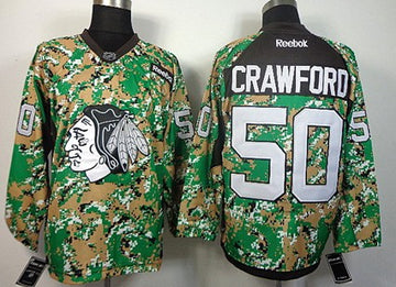 Corey Crawford Chicago Blackhawks camo Camo jersey