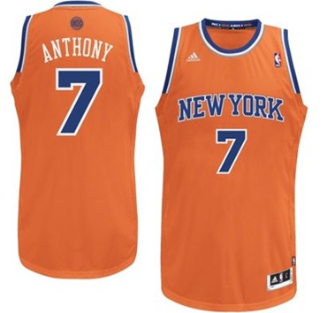 Carmelo Anthony New York Knicks orange jersey