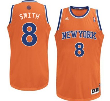 J.R. Smith New York Knicks orange jersey