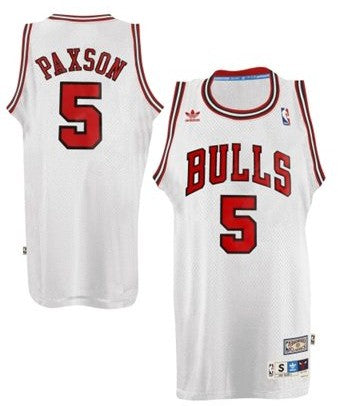John Paxson Chicago Bulls white Throwback jersey