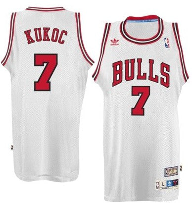 Toni Kukoc Chicago Bulls white Throwback jersey
