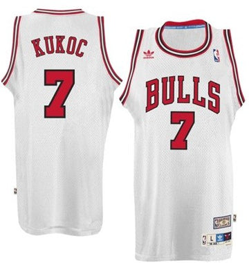 Toni Kukoc Chicago Bulls white Throwback jersey