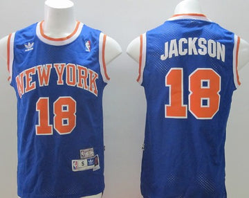 Phil Jackson New York Knicks blue Throwback jersey