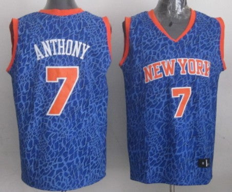 Carmelo Anthony New York Knicks blue Fashion jersey