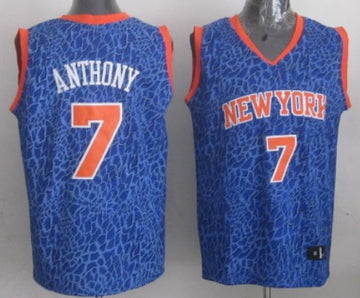 Carmelo Anthony New York Knicks blue Fashion jersey