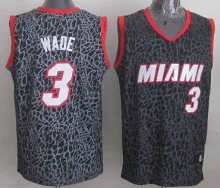 Dwyane Wade Miami Heat black Fashion jersey