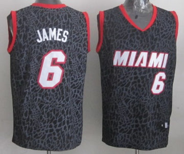LeBron James Miami Heat black Fashion jersey
