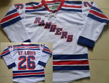 Martin St. Louis New York Rangers white jersey