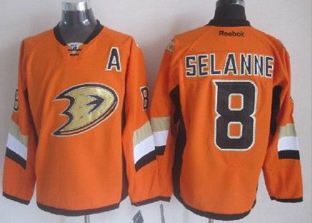 Teemu Selanne Anaheim Ducks orange Stadium Series jersey