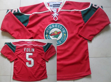 Christian Folin Minnesota Wild red jersey