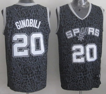 Manu Ginobili San Antonio Spurs black Fashion jersey