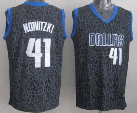 Dirk Nowitzki Dallas Mavericks black Fashion jersey